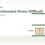 Calm household decision illustration for how deal sentimental items difficult